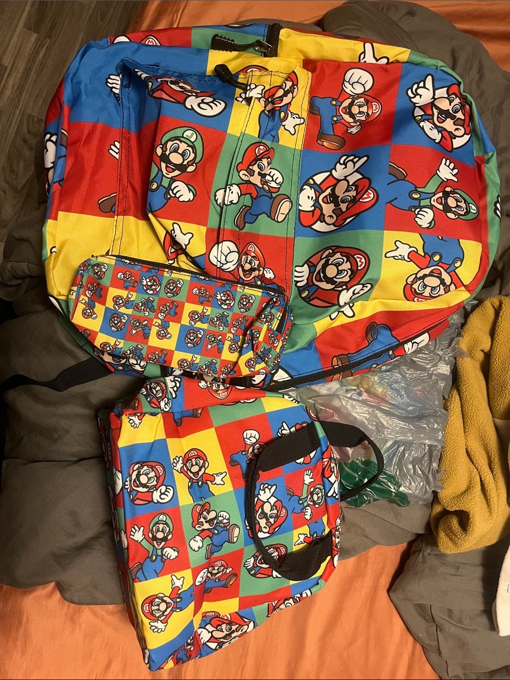 Mario Kids Backpack set